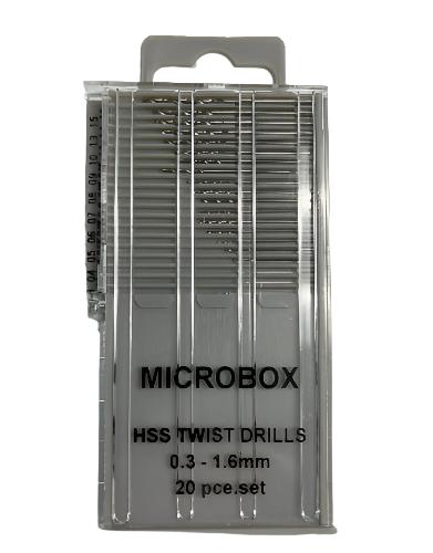 SIGTL84100 20 PIECE METRIC MICROBOX DRILL SET (0.3-1.6MM)