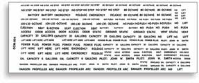 SIG AIRCRAFT LETTERS