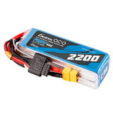 Gens ace 2200mAh 4S 45C 14.8V G-Tech Lipo Battery Pack with EC3 and Deans adapter