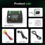 Gens ace iMars D1000 Plus Smart Charger | Bluetooth App Control | Dual Channel | G-Tech