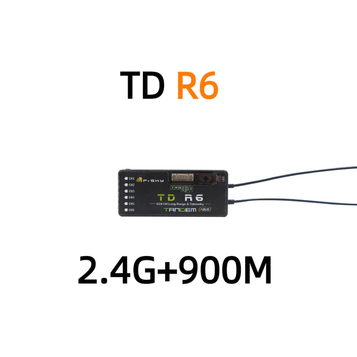 FrSky Tandem TD R6 Dual-Band Receiver with 6 Channel Ports